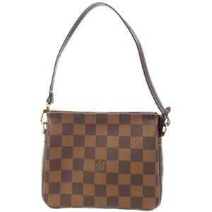 Louis Vuitton Damier Ebene Brown Truth Makeup Accessory Clutch Bag